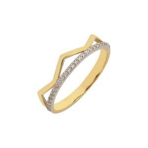 Χρυσό δαχτυλίδι Κ14-Κ9 ΔΒΗ733