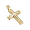 Χρυσός σταυρός Κ14-Κ9 Τ112